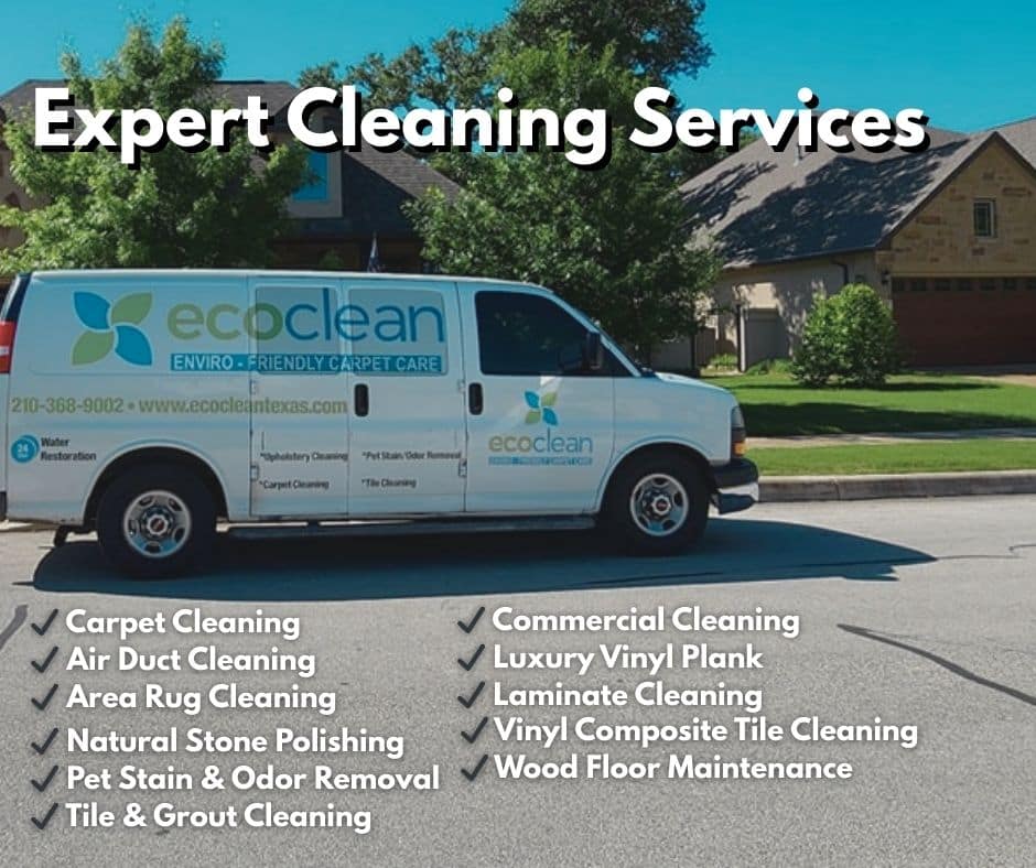 Carpet Cleaning Air Duct Cleaning Area Rug Cleaning Natural Stone Polishing Pet Stain & Odor Removal Tile & Grout Cleaning Commercial Cleaning Luxury Vinyl Plank Laminate Cleaning Vinyl Composite Tile Cleaning Wood Floor Maintenance